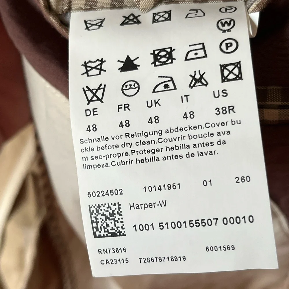 Hugo Boss Men’s Safari Field Jacket Coat tan 38R - Picture 12 of 12